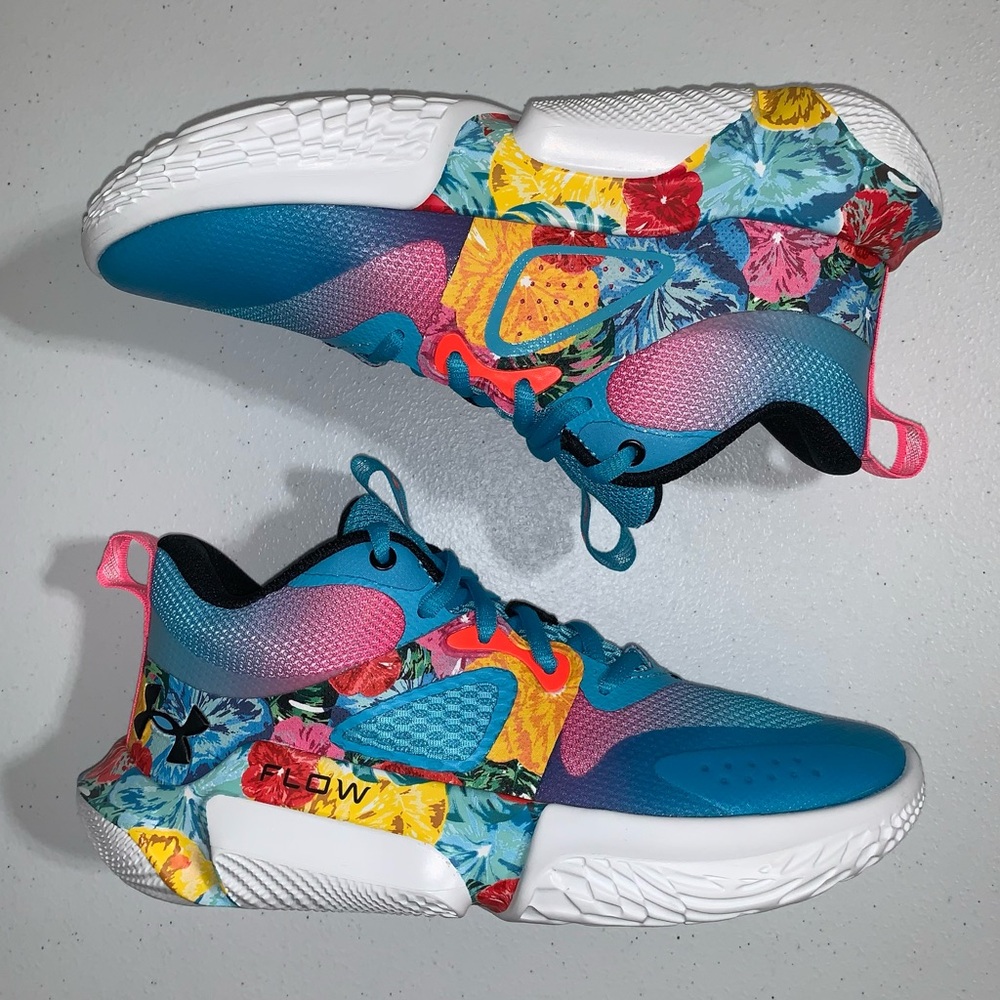 Under Armour Flow Breakthru 3 ‘Floral’ Basketball Shoes-Size 6 Women’s/4.5 Men’s - Picture 9 of 14